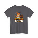 Slow and Steady Gains Tee — Funny Gym Snail Workout T-Shirt