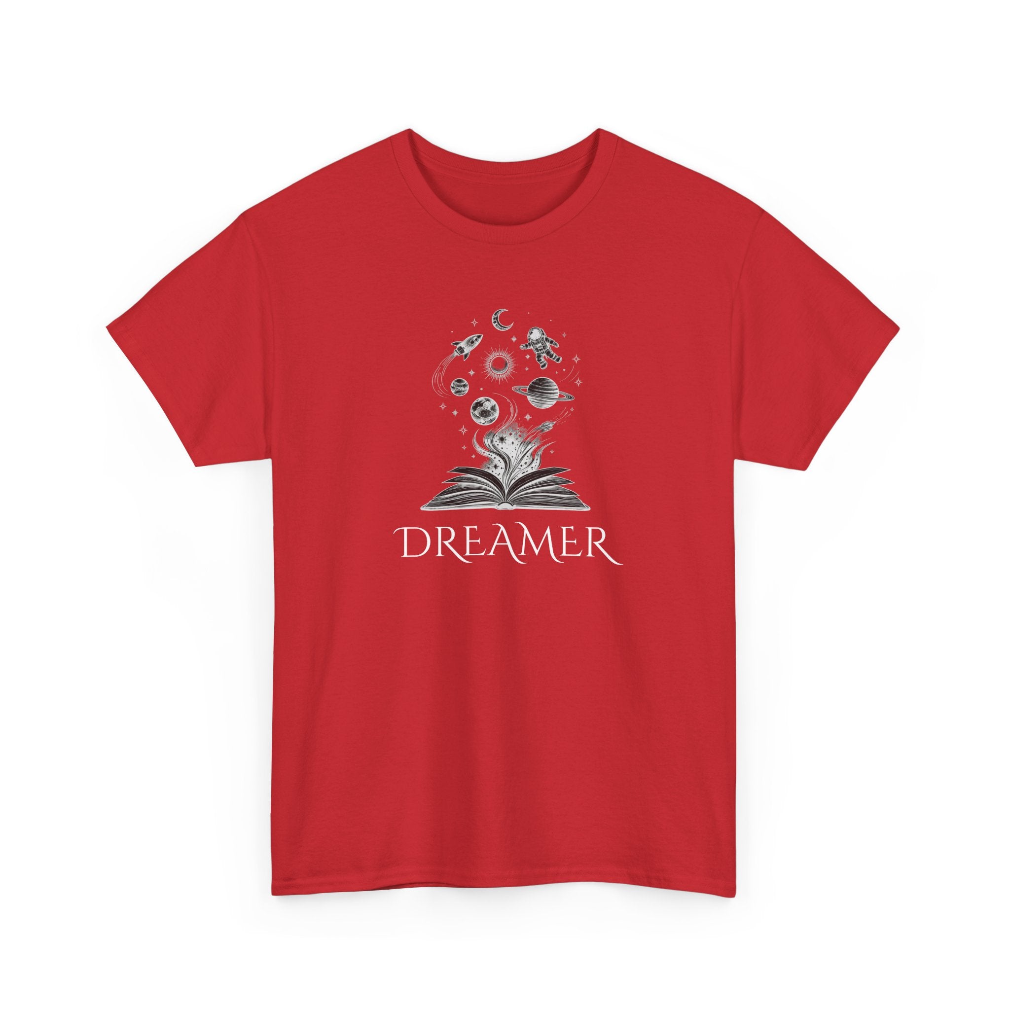 Dreamer T‑Shirt — Illustrated Book & Space Design