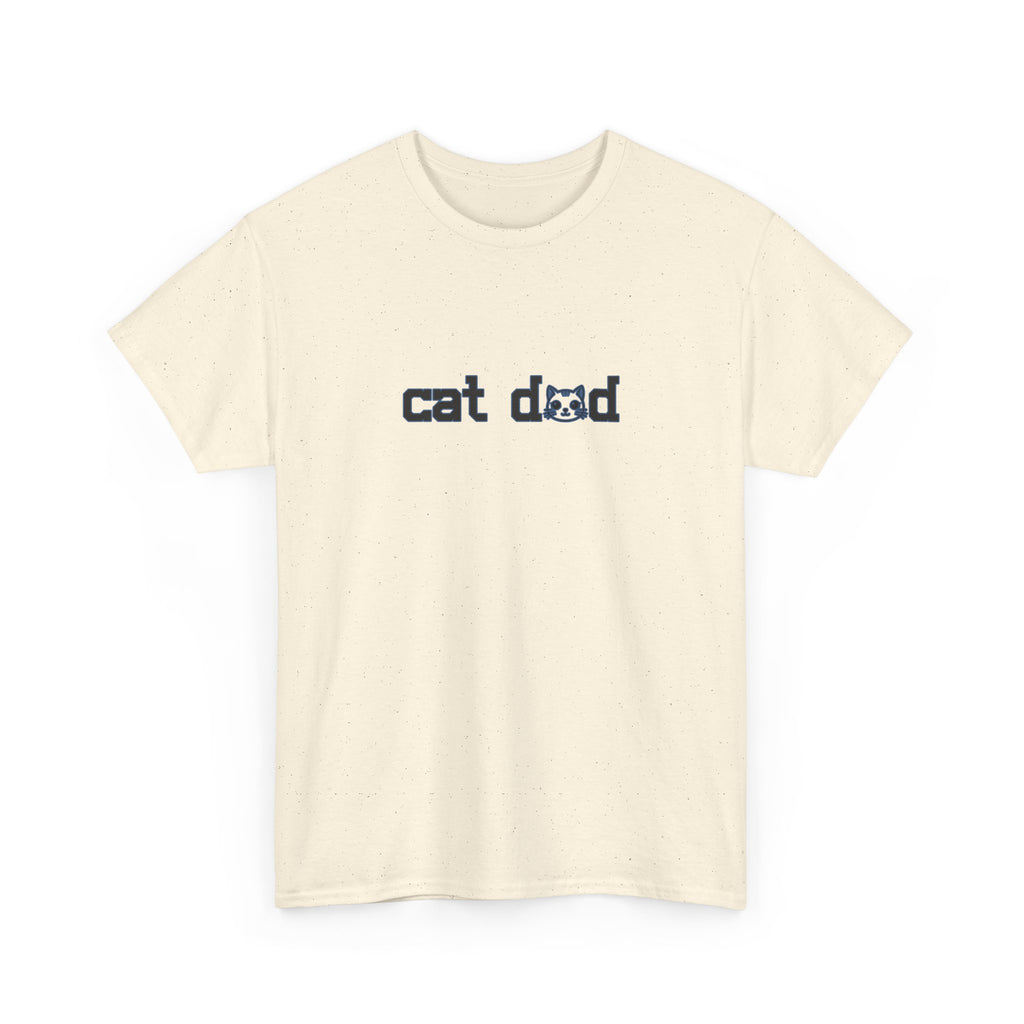 Cat Dad T‑Shirt — Minimalist Funny Cat Lover Tee