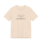 Social Battery Low T-Shirt — Minimal Nature Camping Graphic Introvert Tee