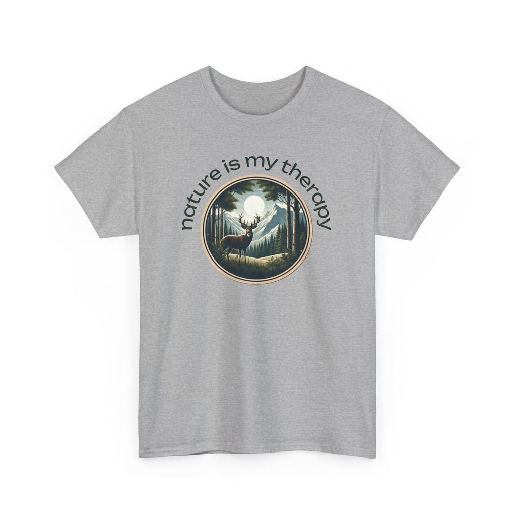Nature Is My Therapy T-Shirt — Forest Meditation Graphic Tee
