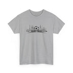 Soccer Stadium Skyline T‑Shirt — City Landmark Football Graphic Tee