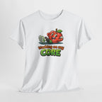 Working on My Core Funny Exercise T-Shirt —  Retro Apple Fitness Tee
