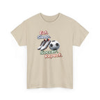 Soccer T-Shirt — "Eat. Sleep. Soccer. Repeat." Graphic Tee for Players & Fans