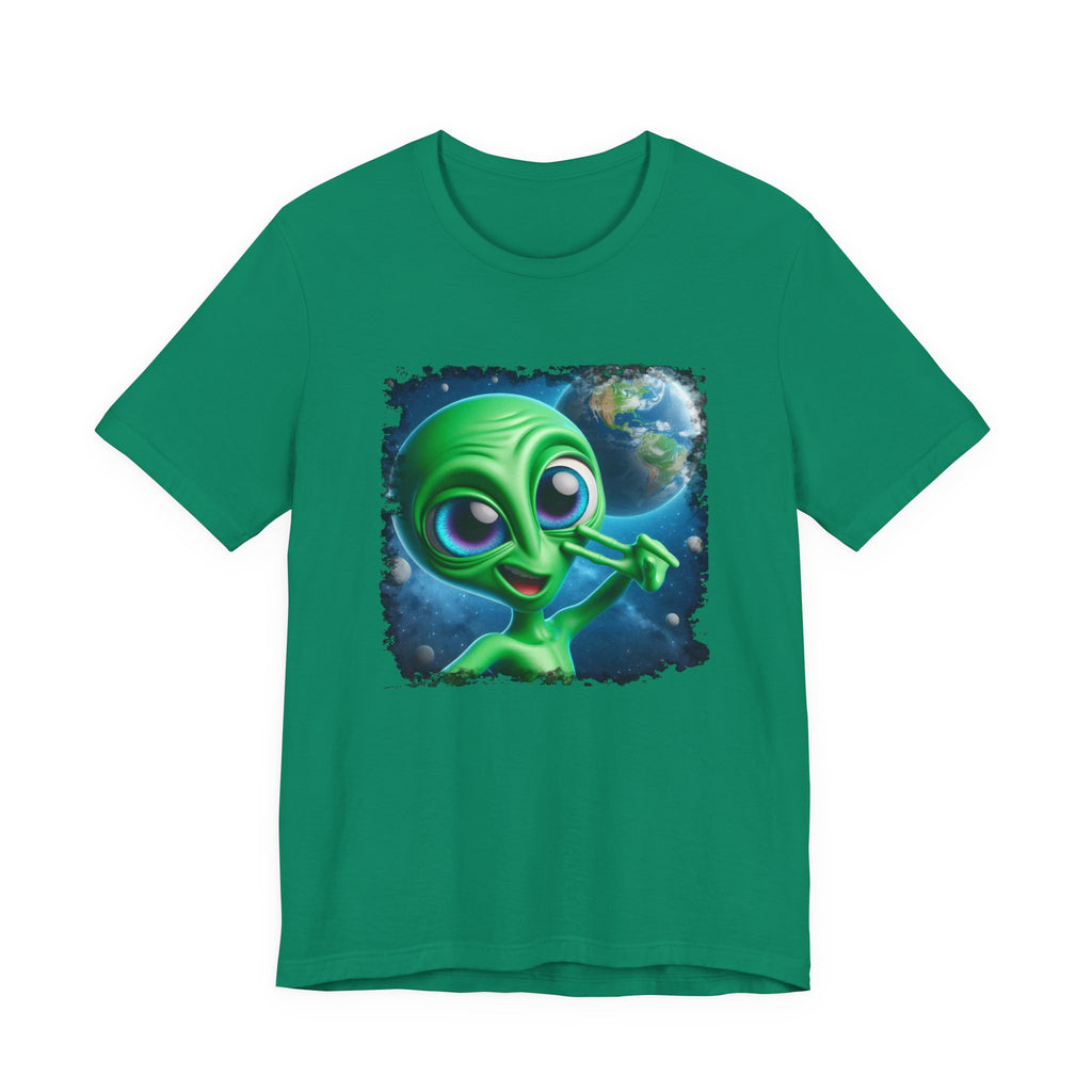 Unisex Jersey Alien Selfie Short Sleeve Tee
