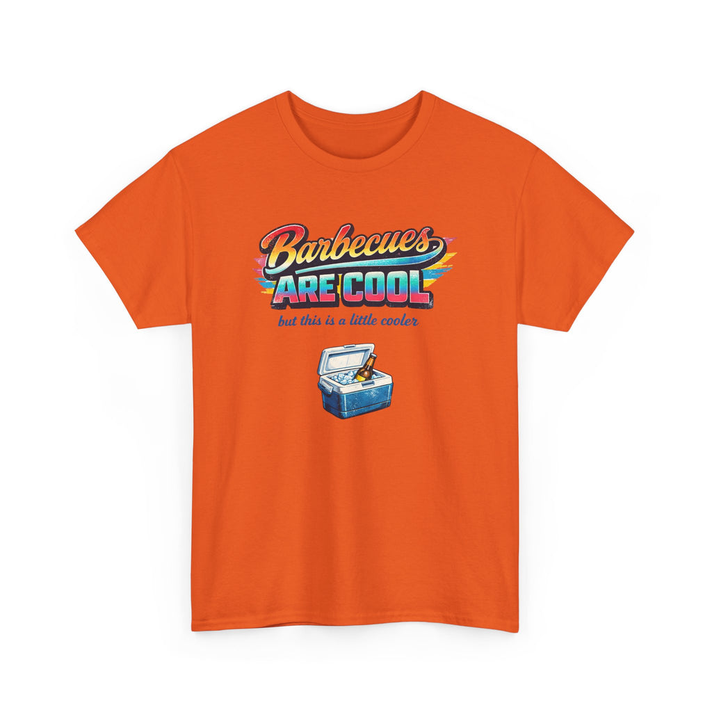Barbecues Are Cool but this is a little cooler Funny Retro BBQ Tee