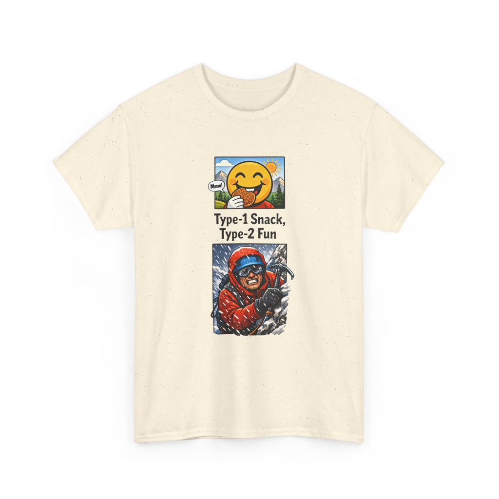 Type-1 Snack Type-2 Fun T-Shirt — Outdoor Adventure Hiking Camping Graphic Tee