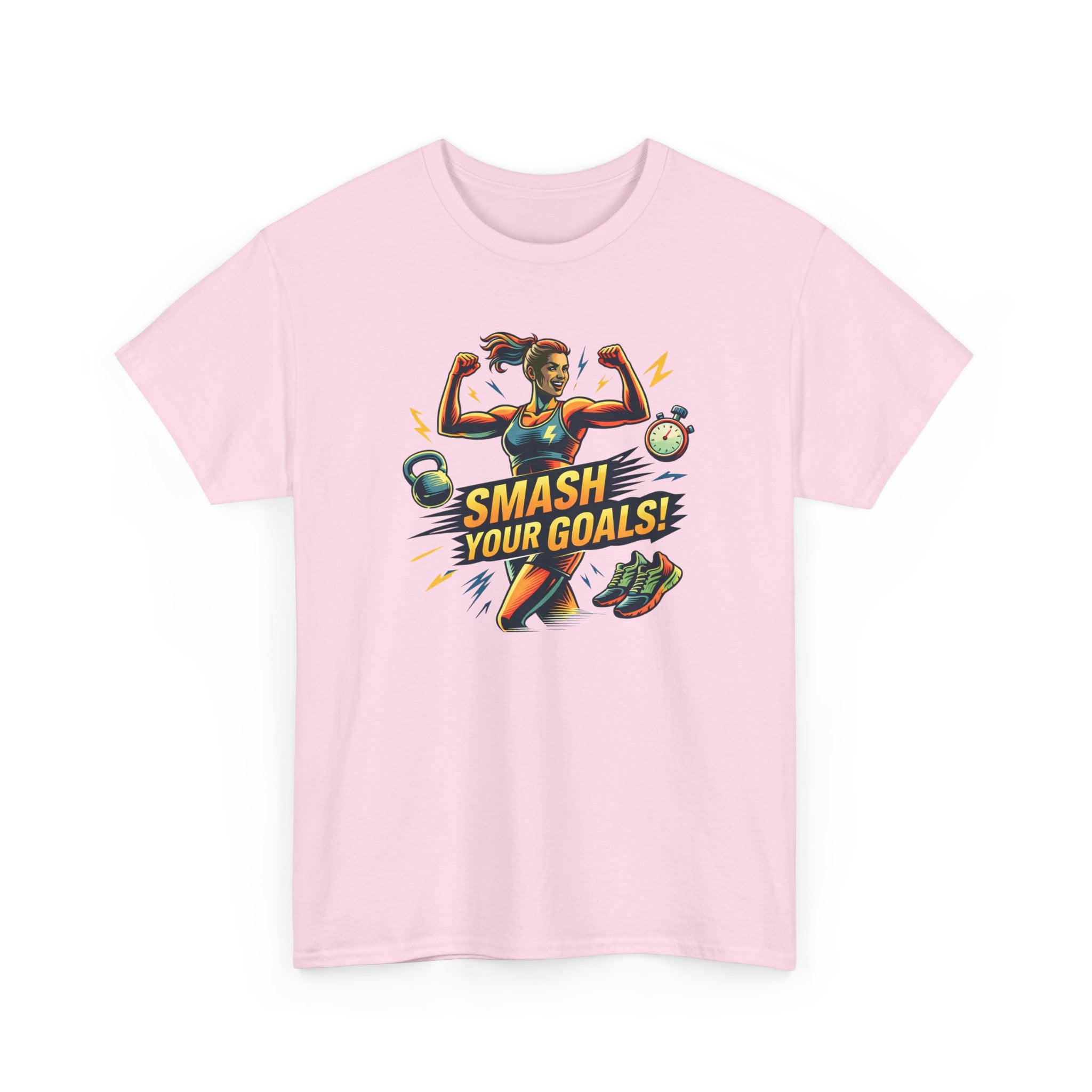 Smash Your Goals T‑Shirt — Motivational Fitness Tee
