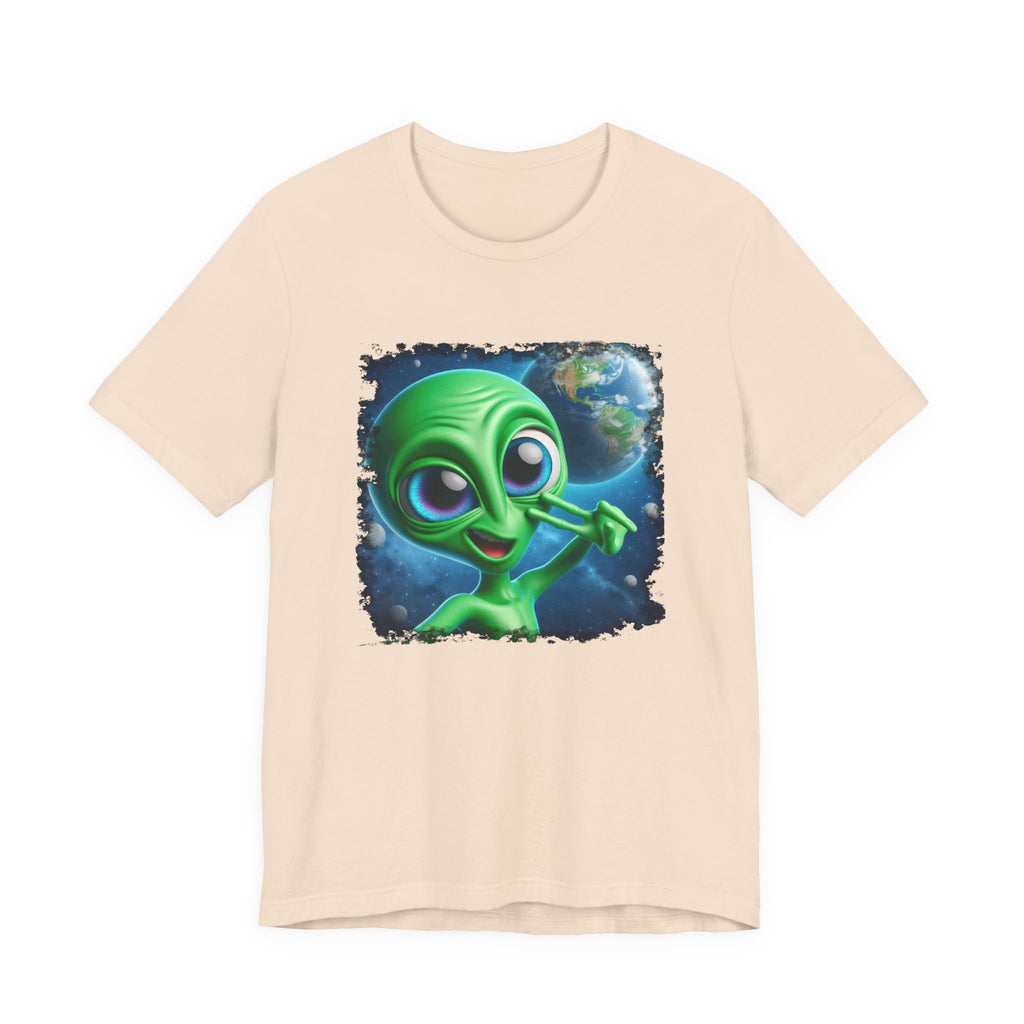 Unisex Jersey Alien Selfie Short Sleeve Tee