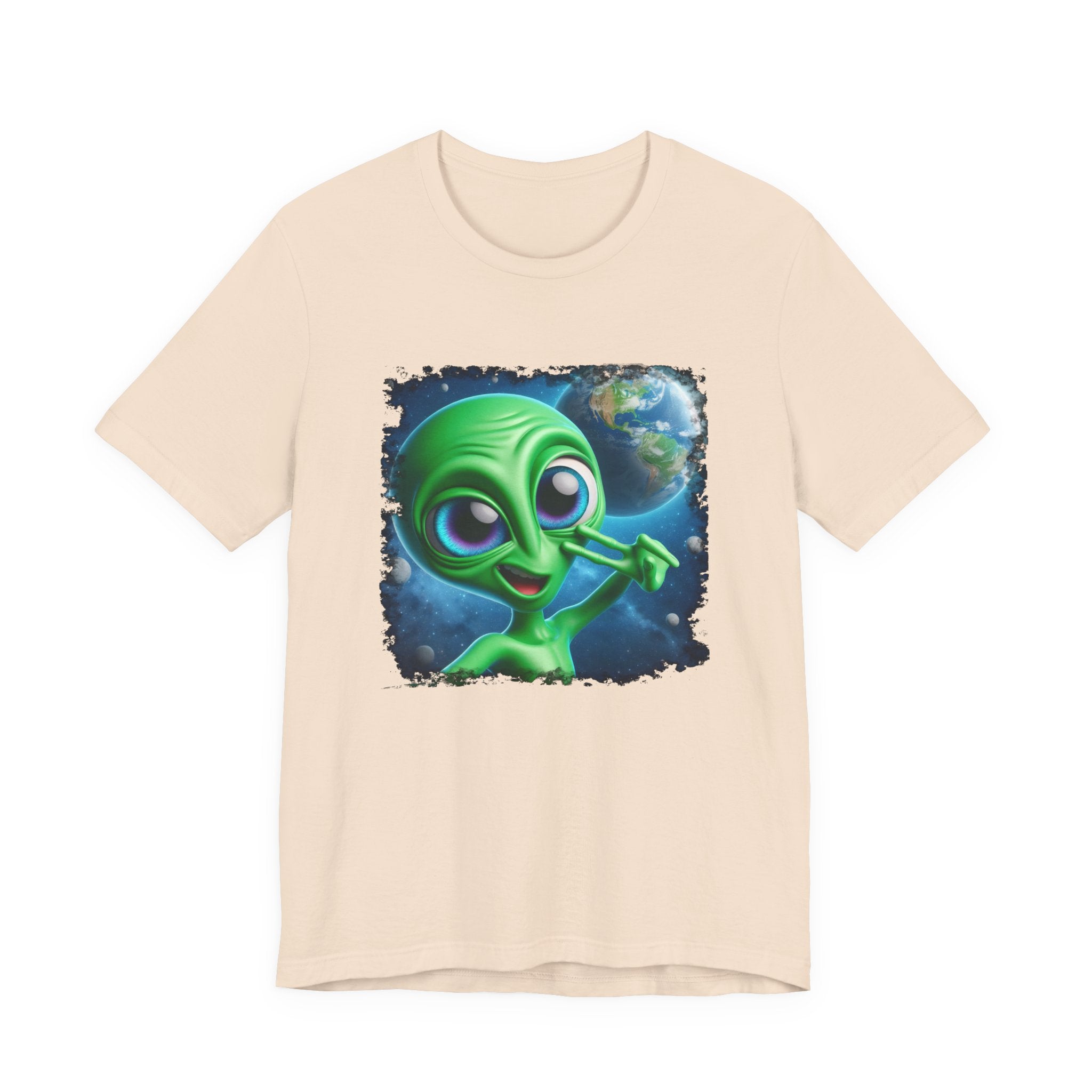 Unisex Jersey Alien Selfie Short Sleeve Tee