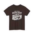 Hiking Shirt T‑Shirt — "This Is My Hiking Shirt" Graphic Tee with Boots & Mountain Trail