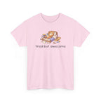 'Tired But Awesome' Cute Cat Relaxing Graphic Tee