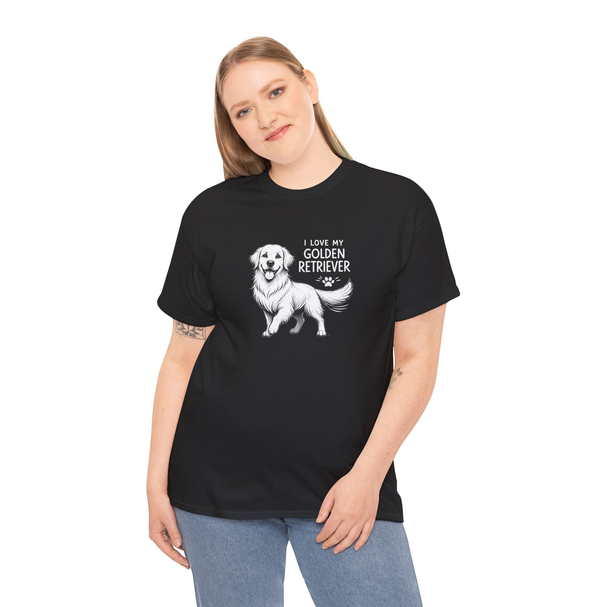 Golden Retriever T-Shirt – “I Love My Golden Retriever” Dog Lover Tee