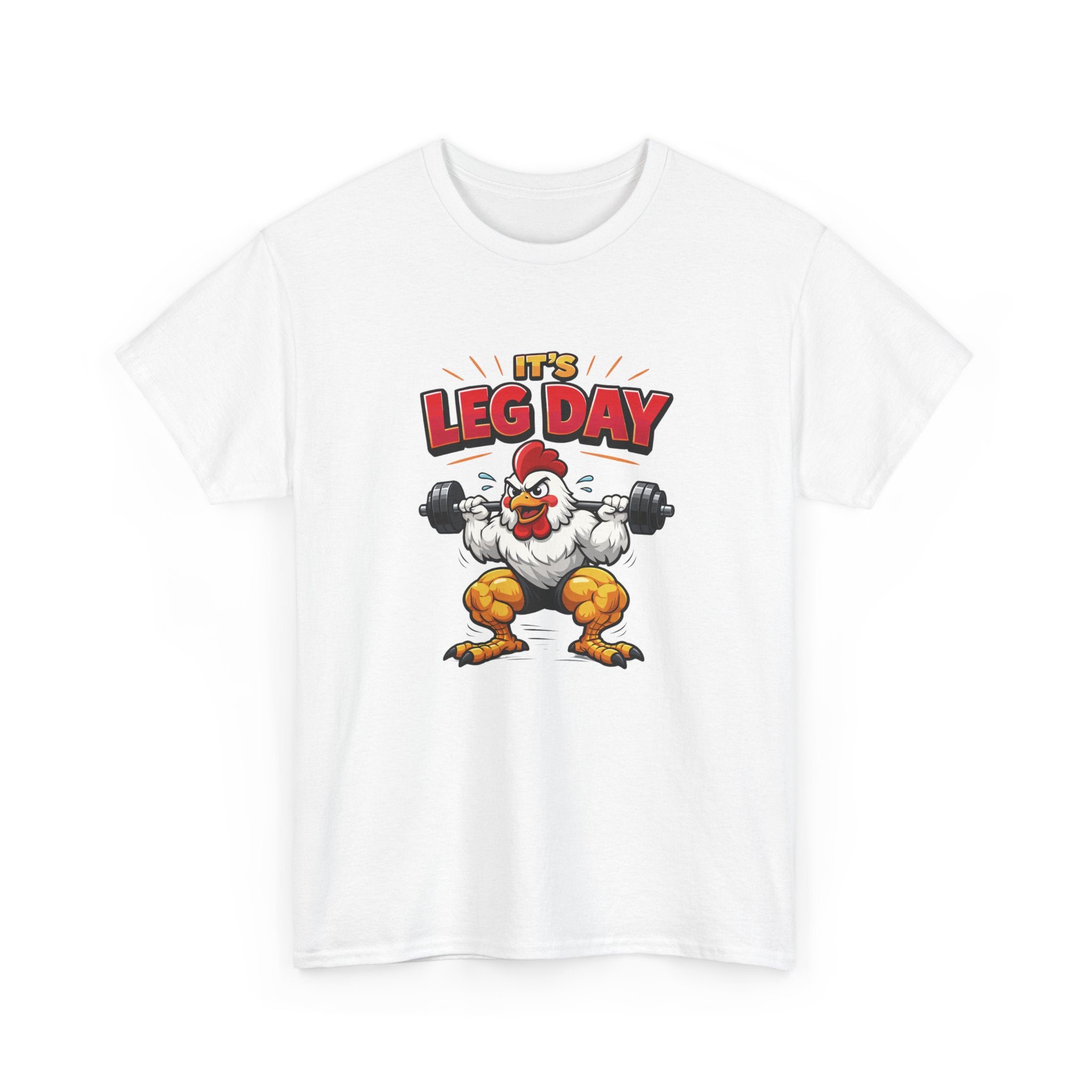 It's Leg Day T-Shirt — Funny Gym Chicken Workout Tee