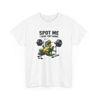Spot Me I Have Tiny Arms T-Shirt — Funny T Rex Dino Gym Tee