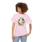Beach? Shell Yeah! Tropical Sunset Summer Beach T-Shirt