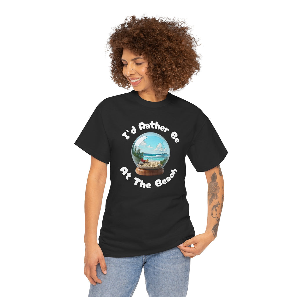 I'd Rather Be At The Beach T-Shirt — Beach Vibes Graphic Tee
