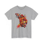 Basketball Bull Graphic Tee — Fierce Red Basketball Player Shirt