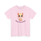 Stay Pawsitive Tee — Cute Kitten Graphic T-Shirt