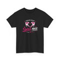 gym t-shirt with 'Looking for my swole mate' graphic design on a white background