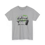 Gin-Uine Gains Tee – Funny Cocktail & Fitness Graphic T-Shirt