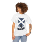 Hiker Scotland Flag T-Shirt — Scottish Hiking Graphic Tee