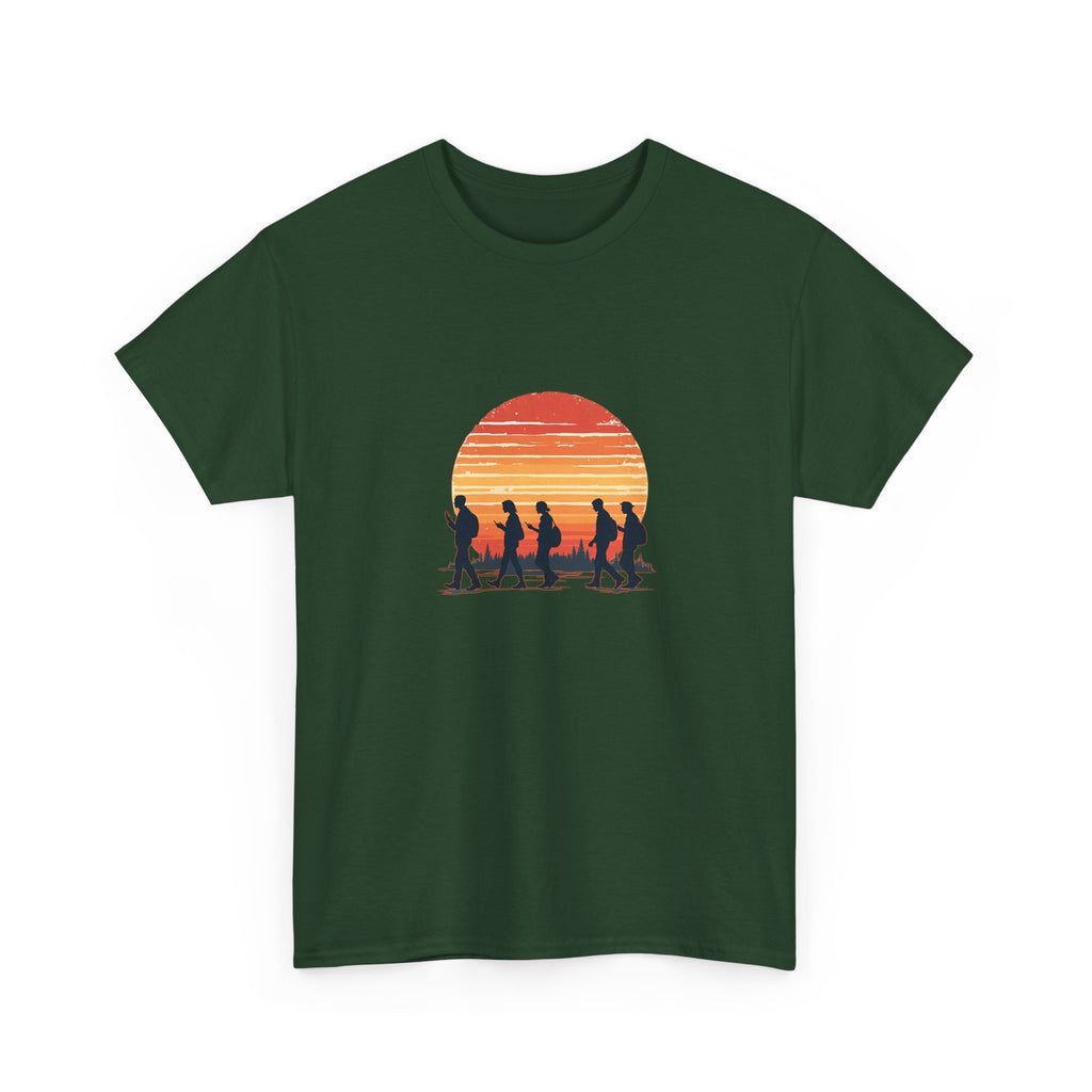 Sunset Smartphone Zombies T-Shirt — Retro Graphic Tee