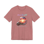Shine Bright Lightbulb Graphic Tee — Inspirational Sunrise Design