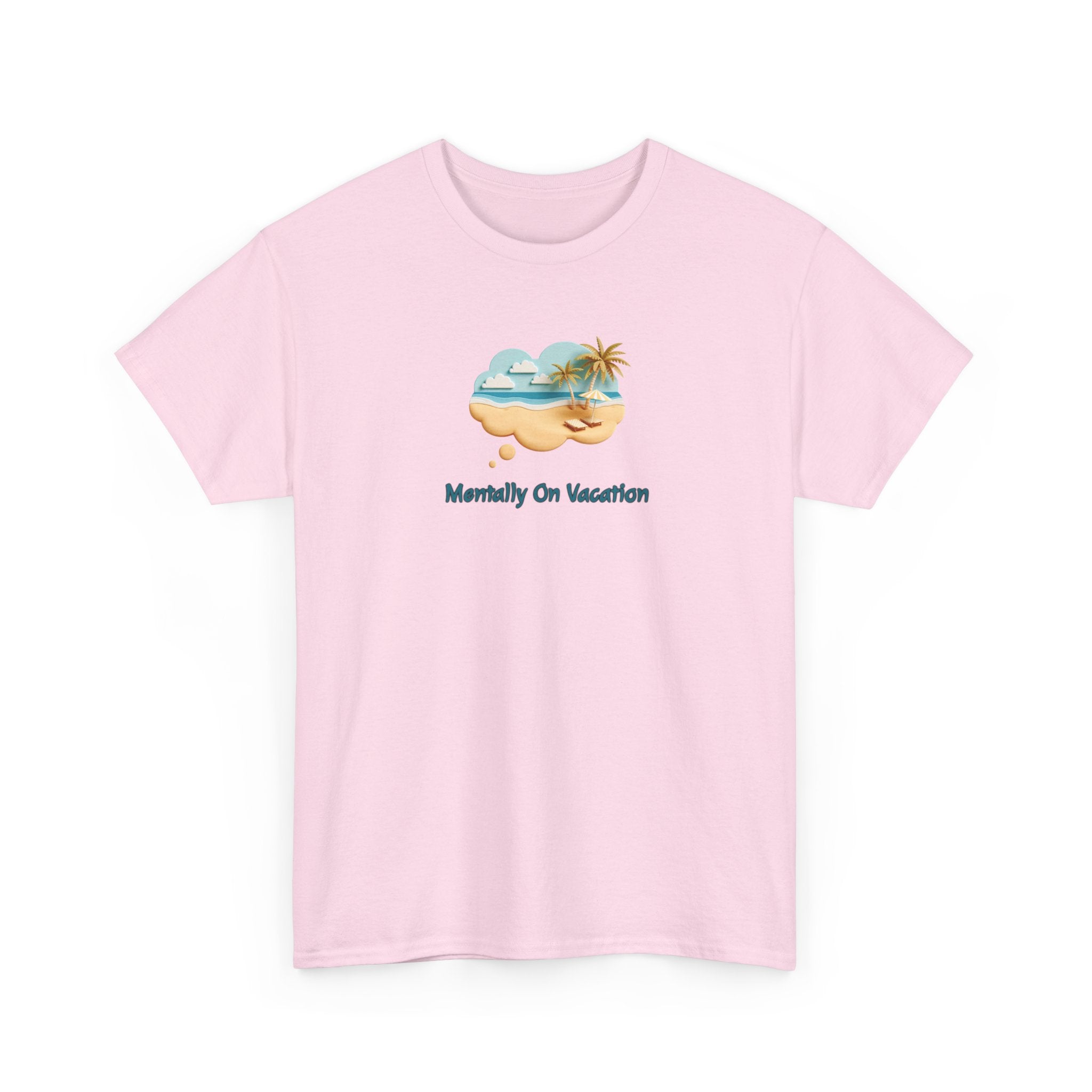 Vacation Vibes T-Shirt — "Mentally On Vacation" Beach Graphic Tee