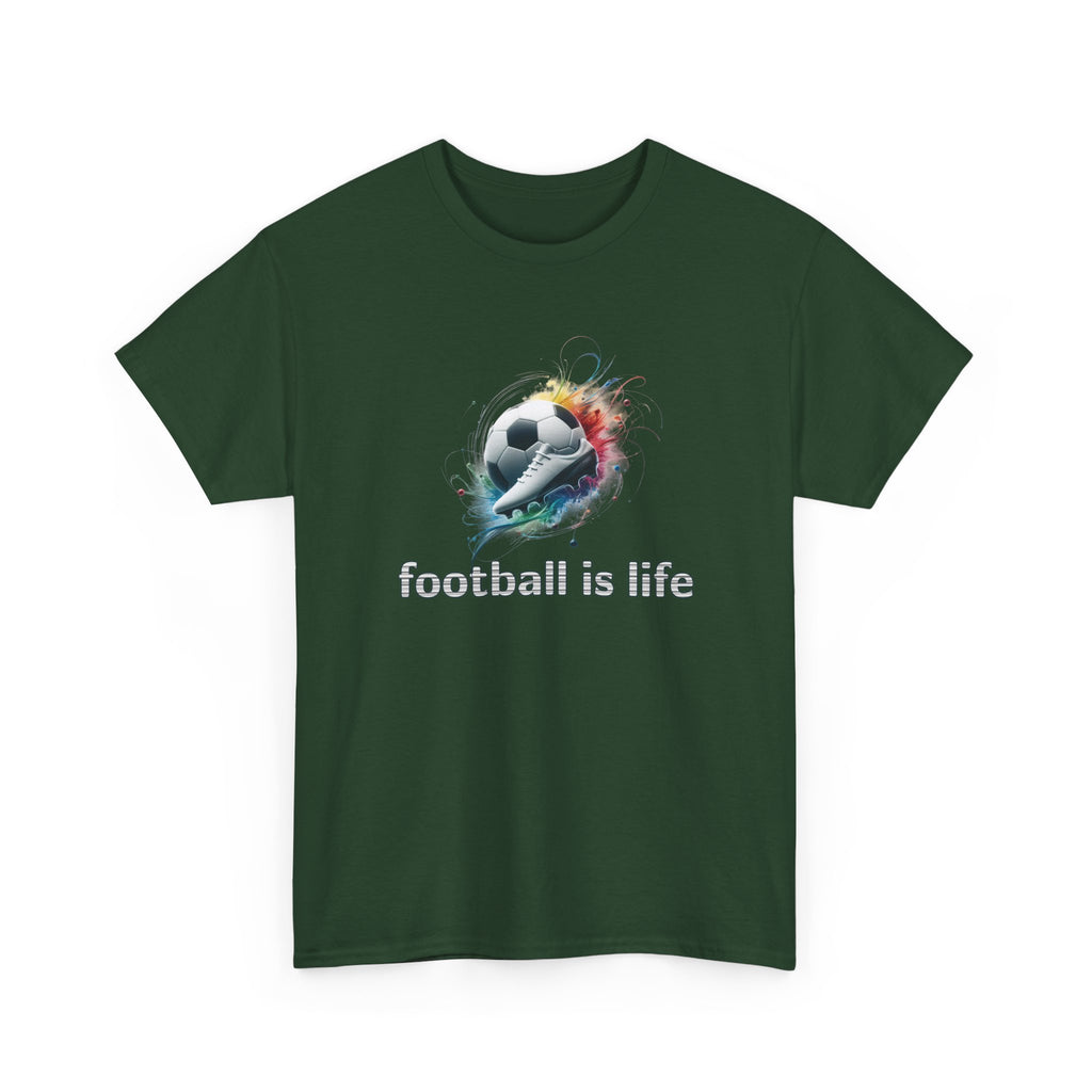 Football Is Life T-Shirt — Color Splash Soccer Ball Tee