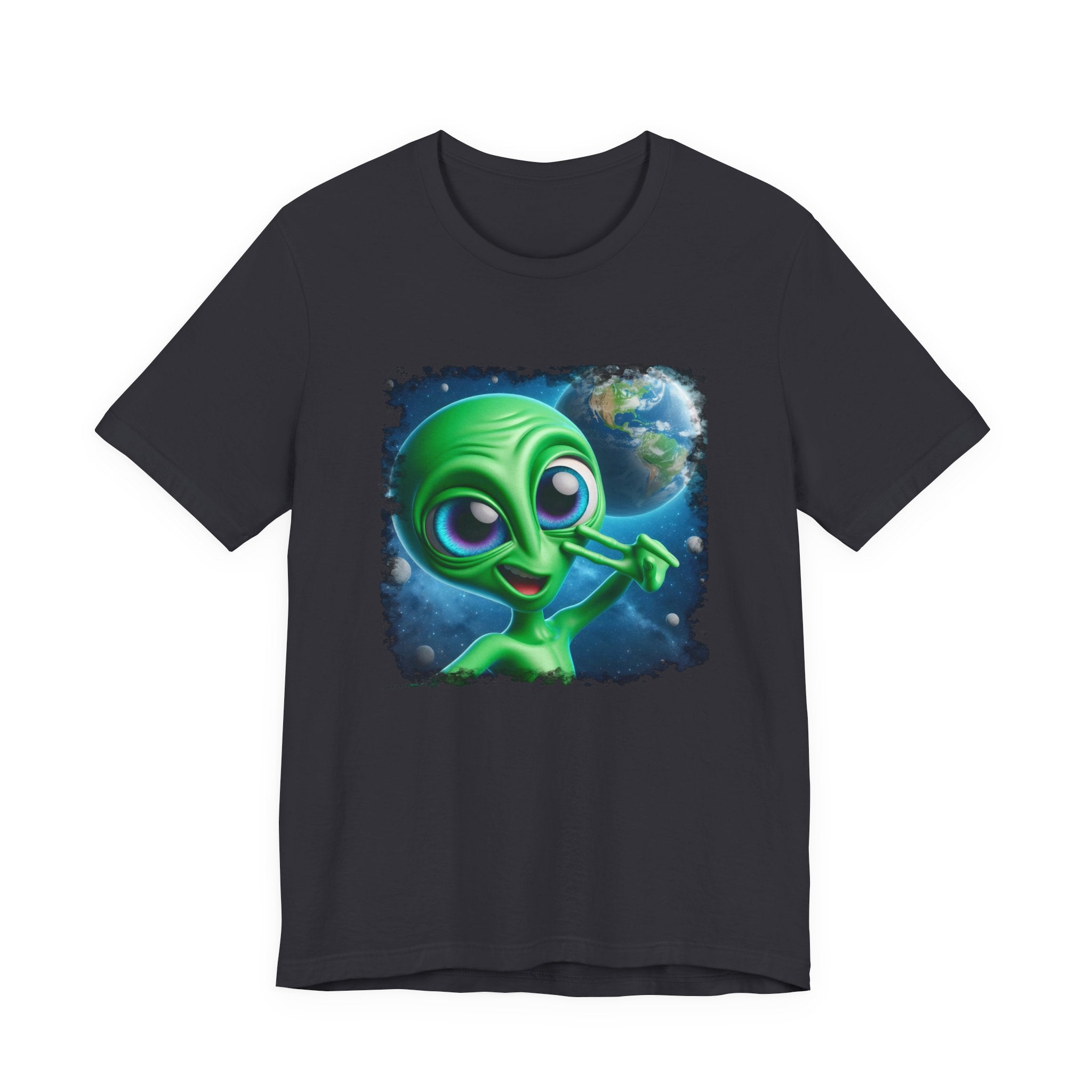 Unisex Jersey Alien Selfie Short Sleeve Tee