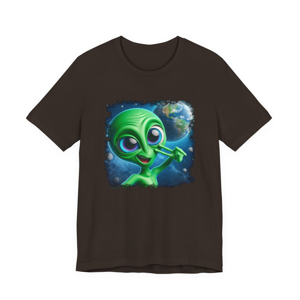 Unisex Jersey Alien Selfie Short Sleeve Tee