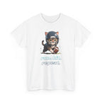 Funny Football Cat T-Shirt — "Run. Hit. Repeat." Cute Helmet Kitten Tee for Football Fans