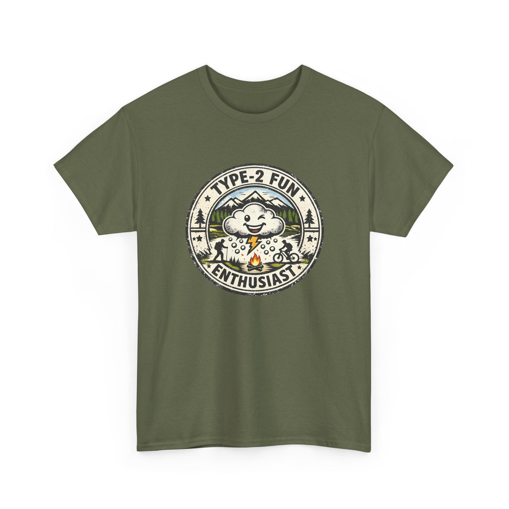 Type-2 Fun Enthusiasts T-Shirt — Funny Outdoor Hiking Camping Graphic Tee