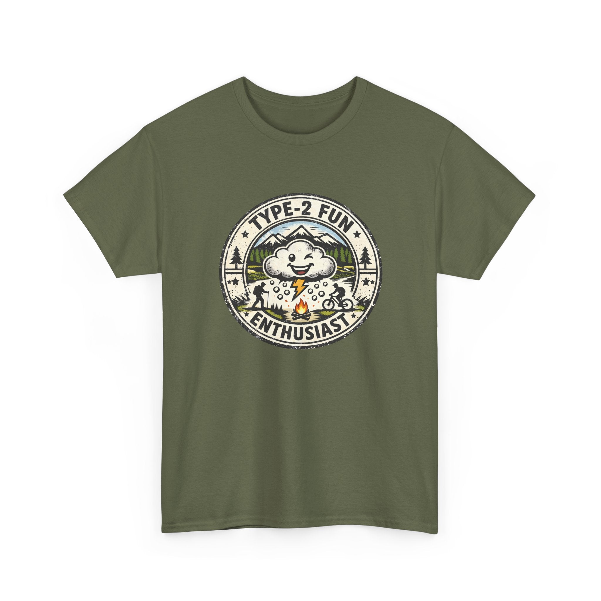 Type-2 Fun Enthusiasts T-Shirt — Funny Outdoor Hiking Camping Graphic Tee