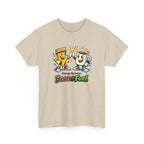 Athletic Energy T-Shirt — 'Energy Sponsor Bean Fuel' Coffee & LIghtning Cartoon Graphic Tee