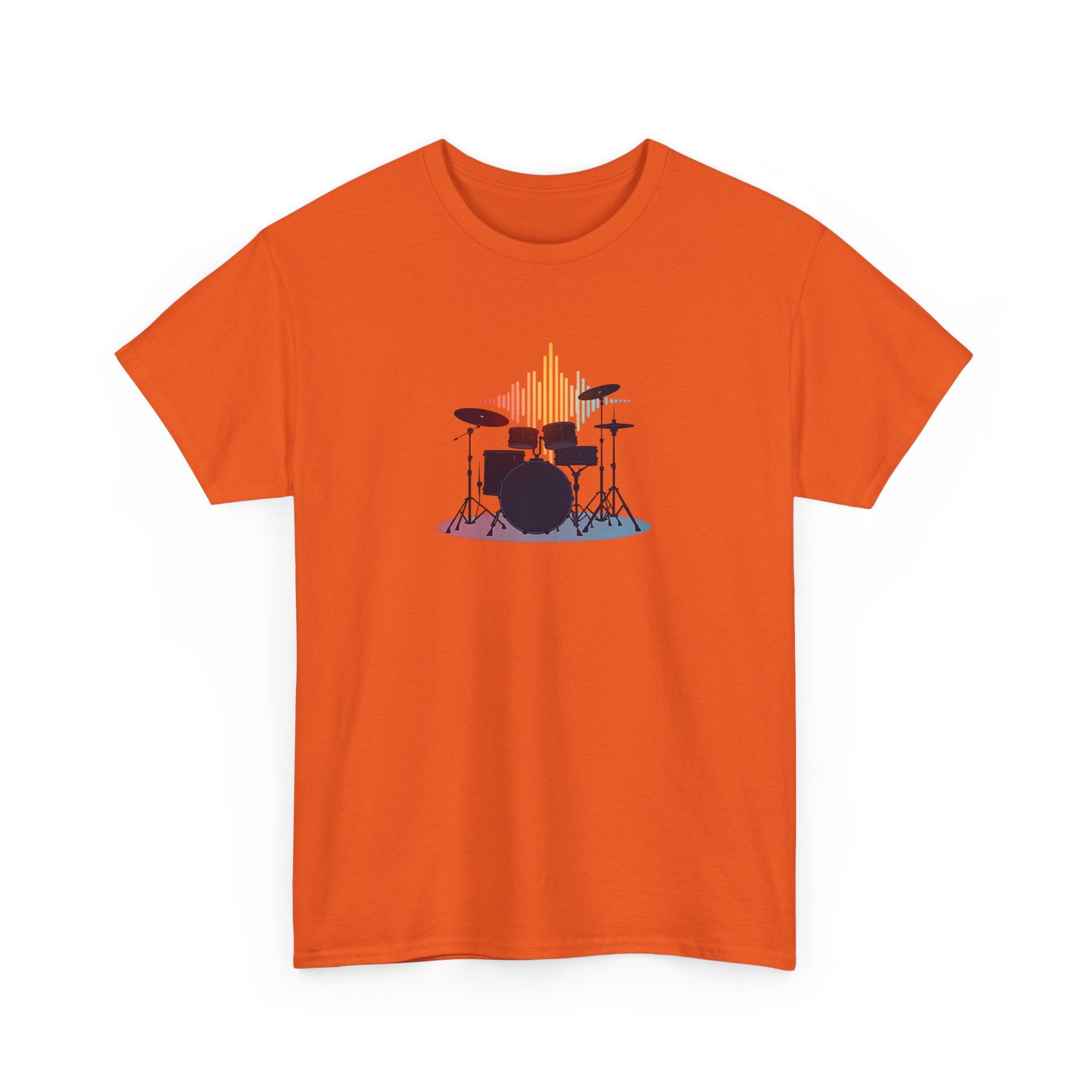 Drum Kit Graphic Tee — Minimalist Drummer Shirt for Musicians & Music Lovers