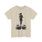 Woman Running Silhouette T‑Shirt – One Mile At A Time Graphic Tee