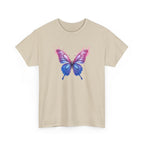 Butterfly Graphic Tee — Pink & Blue Watercolor Butterfly Shirt