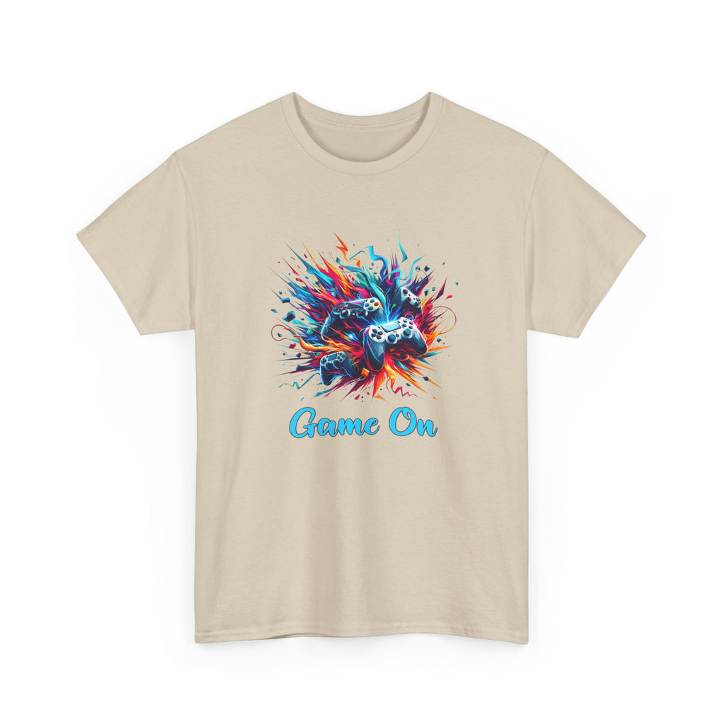 Gaming T-Shirt — 'Game On' Color Splash Controller Tee
