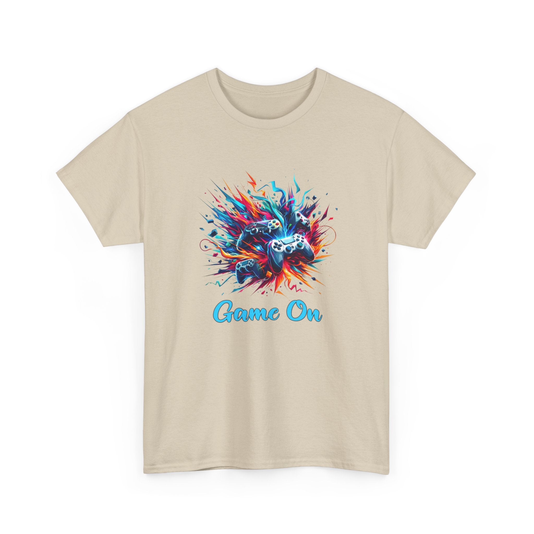 Gaming T-Shirt — 'Game On' Color Splash Controller Tee