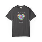 Rainbow Heart Tie-Dye Style T-Shirt — "All You Need Is Love" Graphic Tee