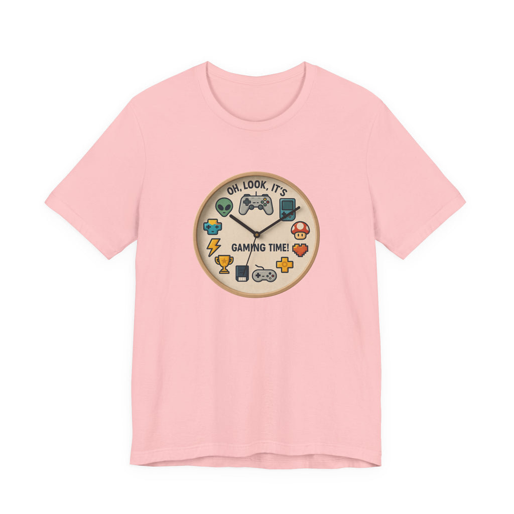 Gaming Time Graphic Tee — "Oh, Look, It's Gaming Time" Video Game Controller Shirt