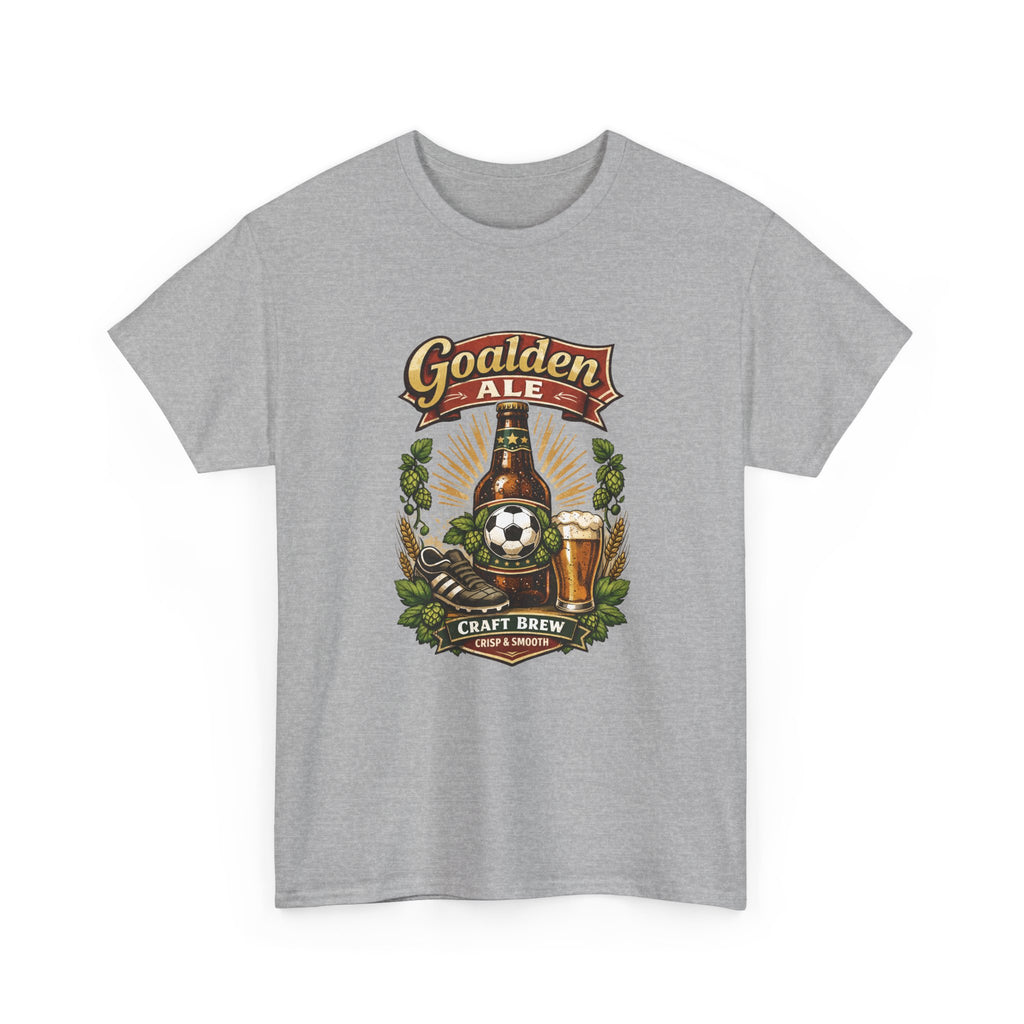 Goalden Ale Craft Beer And Soccer T-Shirt — Vintage Brewery Design