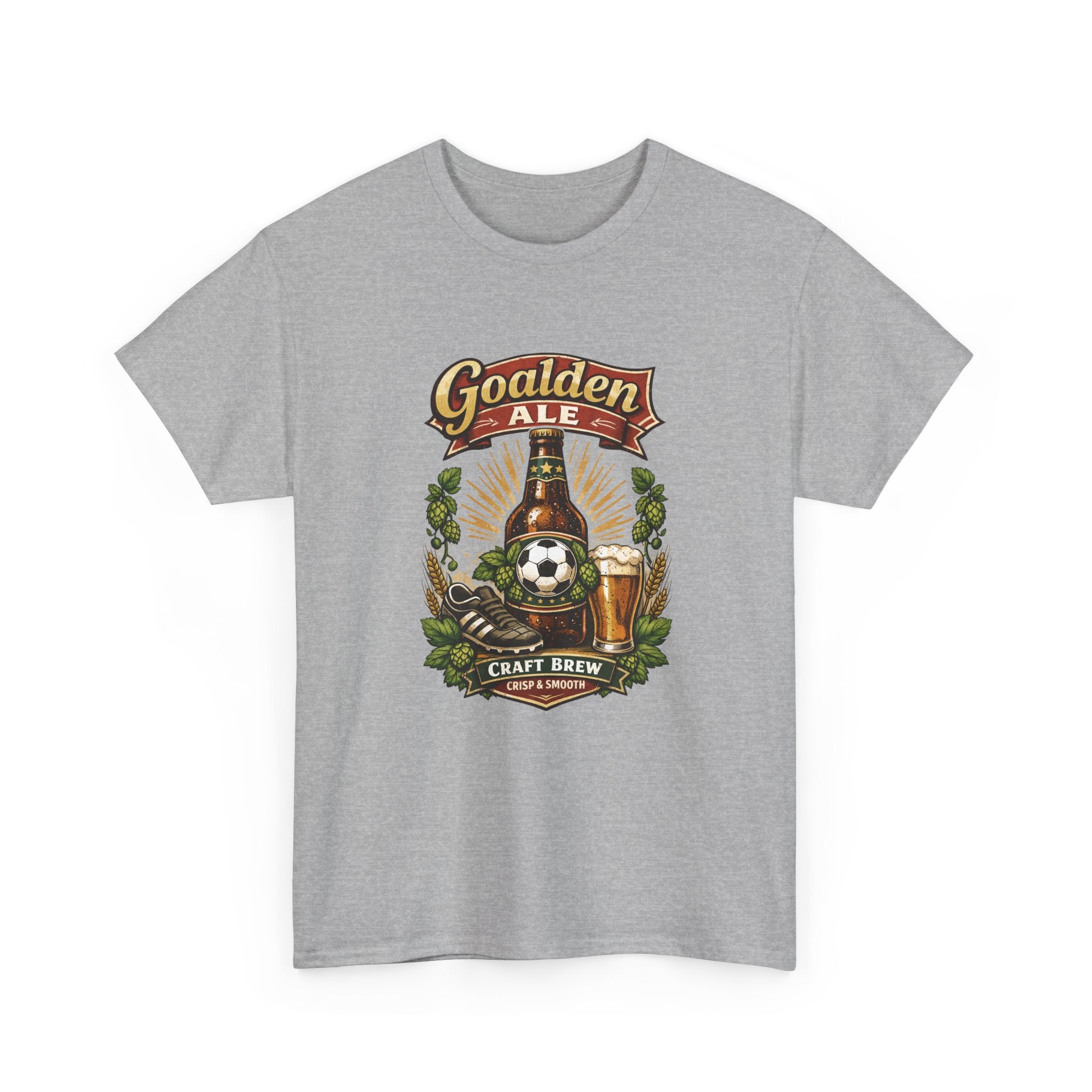Goalden Ale Craft Beer And Soccer T-Shirt — Vintage Brewery Design
