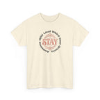 Stay Awesome Graphic Tee — "Stay Wild, Loud, Weird, Cool, Groovy, Awesome"