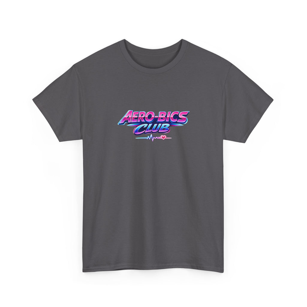 Aero-Bics Club T-Shirt — Retro 80s Neon Fitness Tee