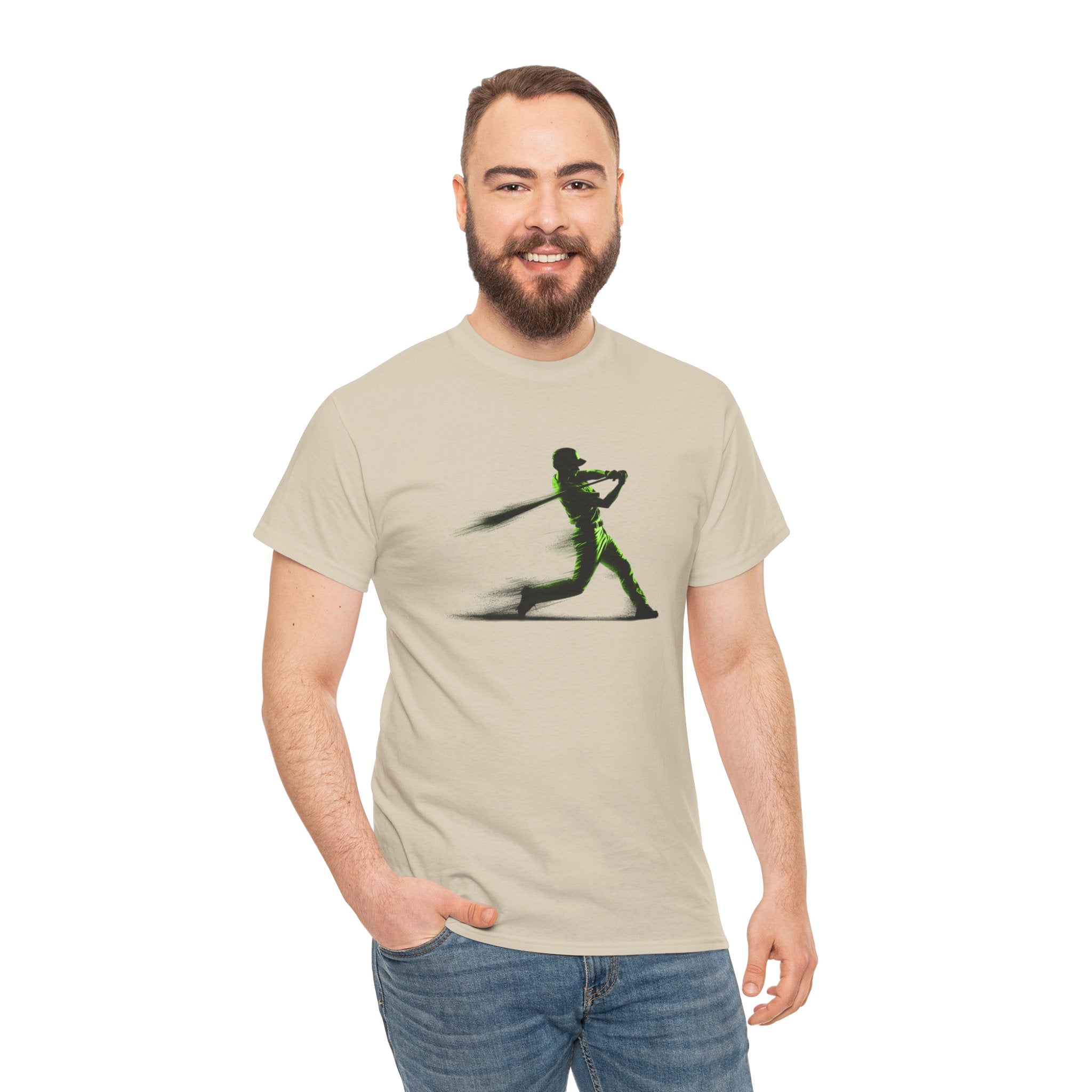 Baseball Batter Silhouette Tee — Fast Swing Sports T‑Shirt