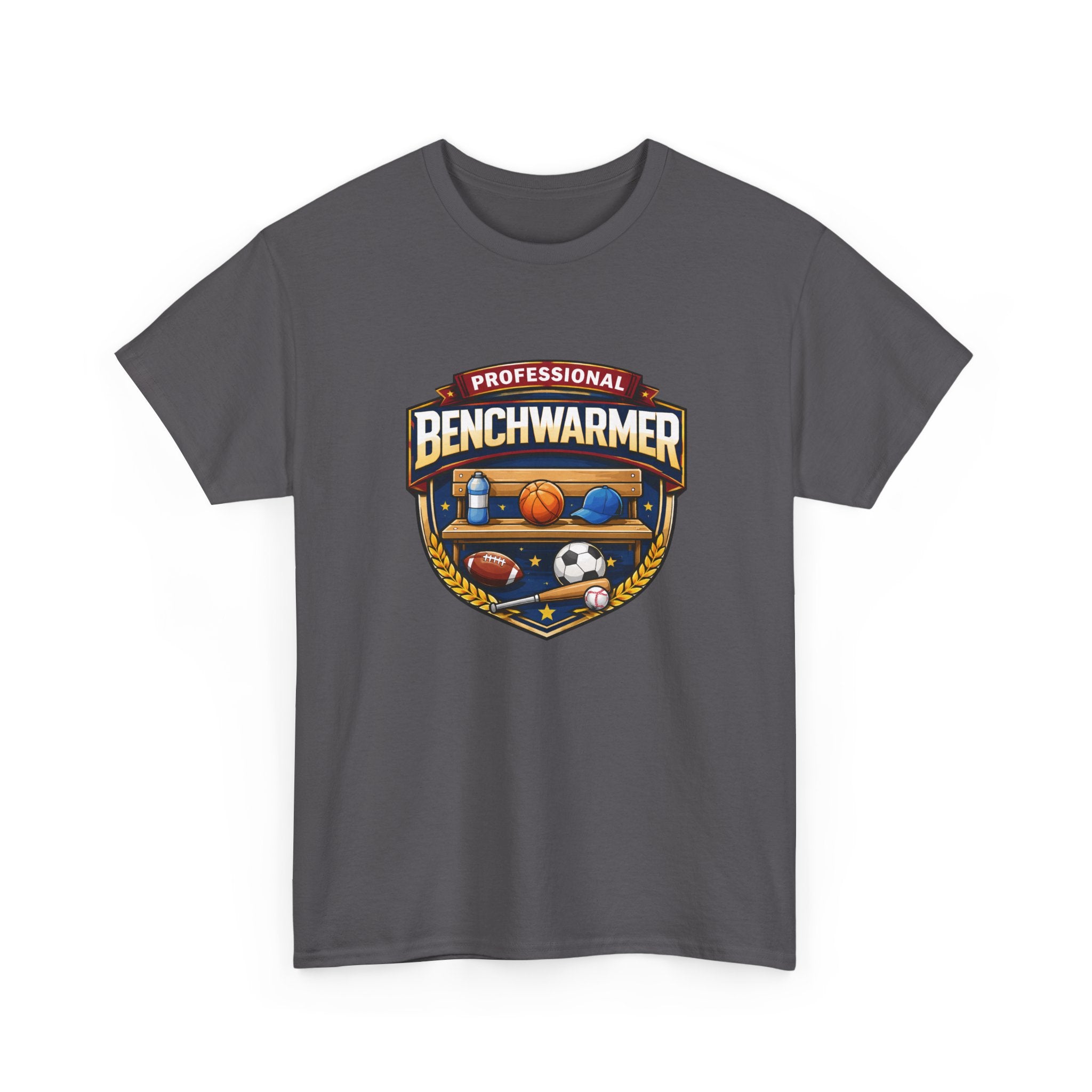 Professional Benchwarmer Sports T-Shirt — Funny Basketball Soccer Baseball Design