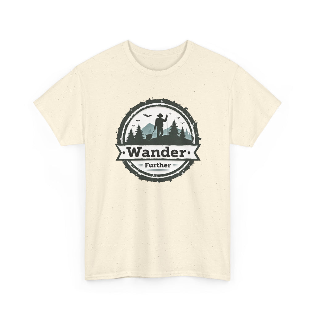 Wander Further T‑Shirt — Adventure Graphic Tee for Hikers & Outdoor Lovers